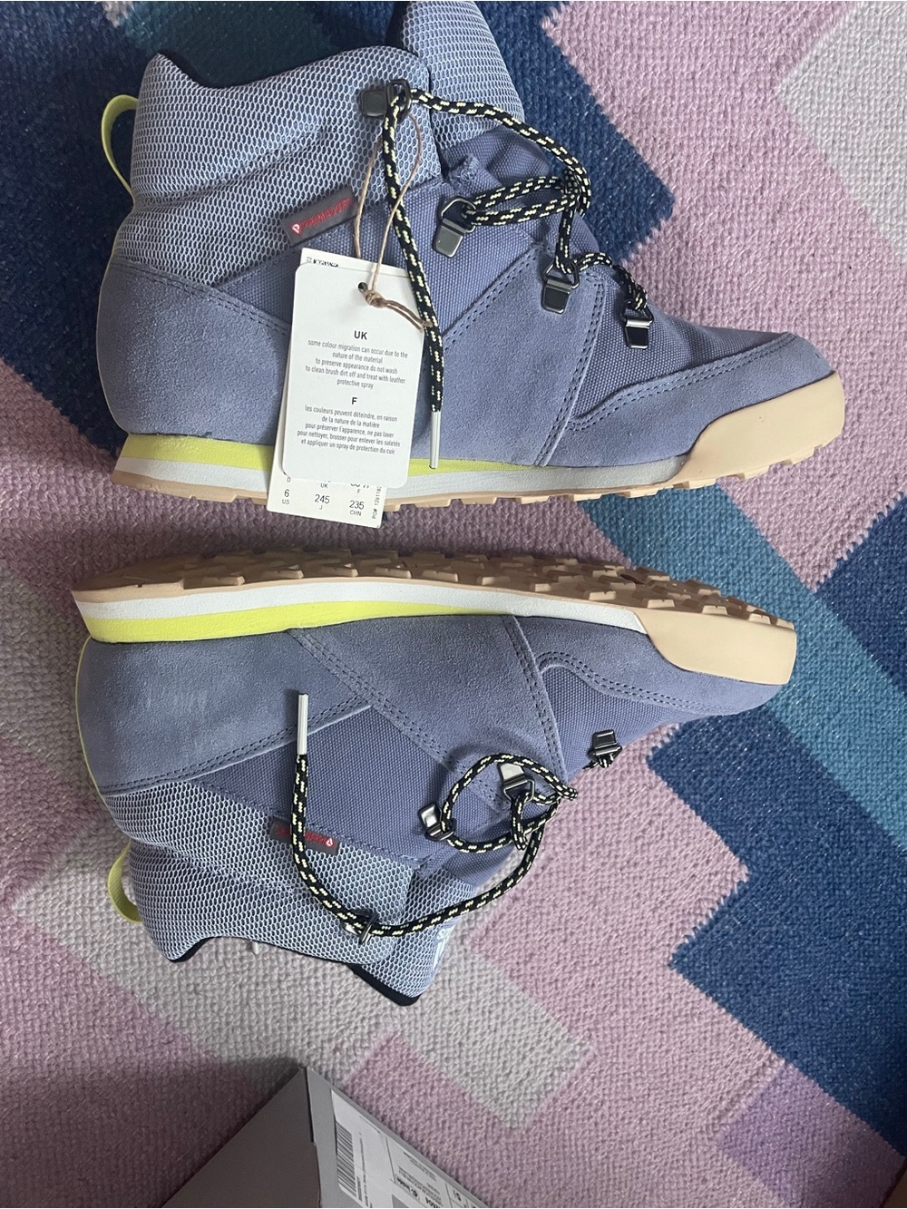 Adidas Lavender Terrex Snowpitch waterproof sneaker boots